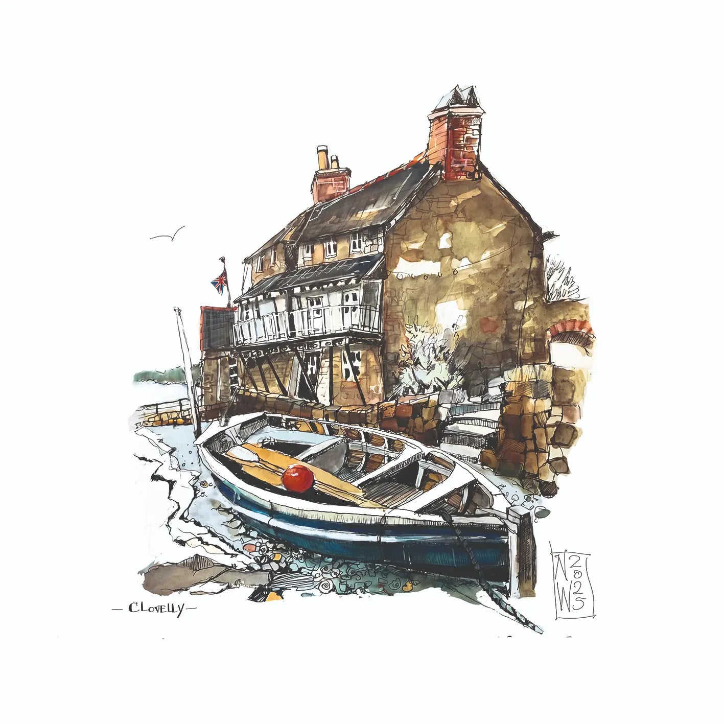Clovelly – FineArt-Kunstdruck – Nicole Wenning