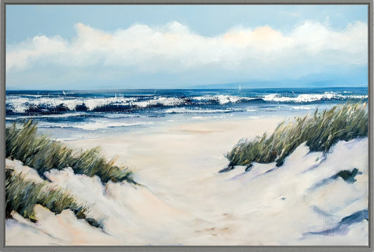„Düne am Meer“ Leinwanddruck nach einem Werk von Nicole Wenning