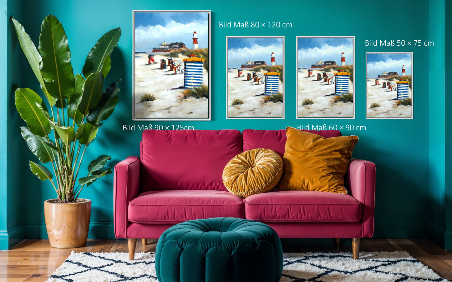 Maritimer Leinwanddruck  - Nordsee-Kunst von Nicole Wenning