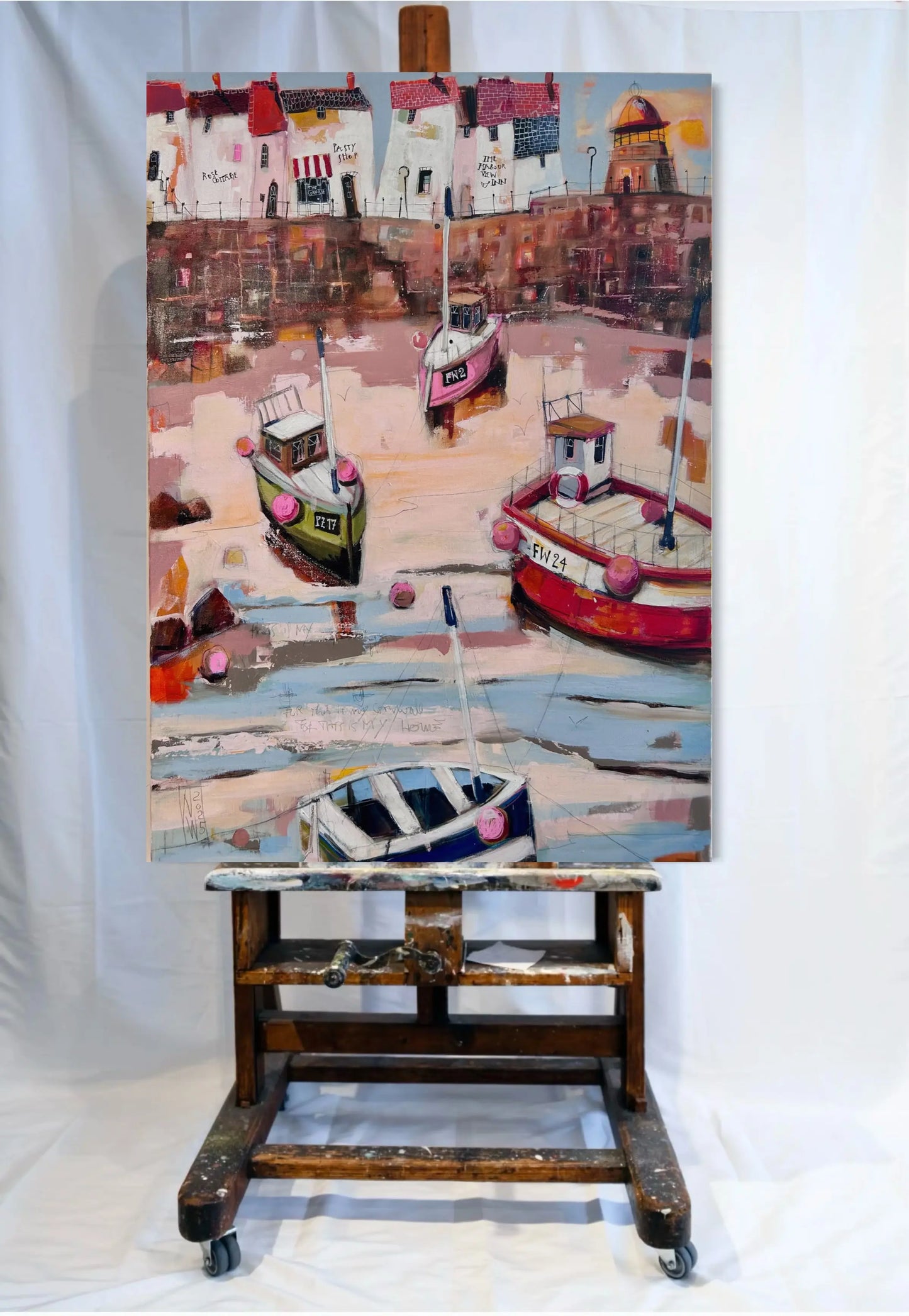 Cornwall Harbour – Original von Nicole Wenning