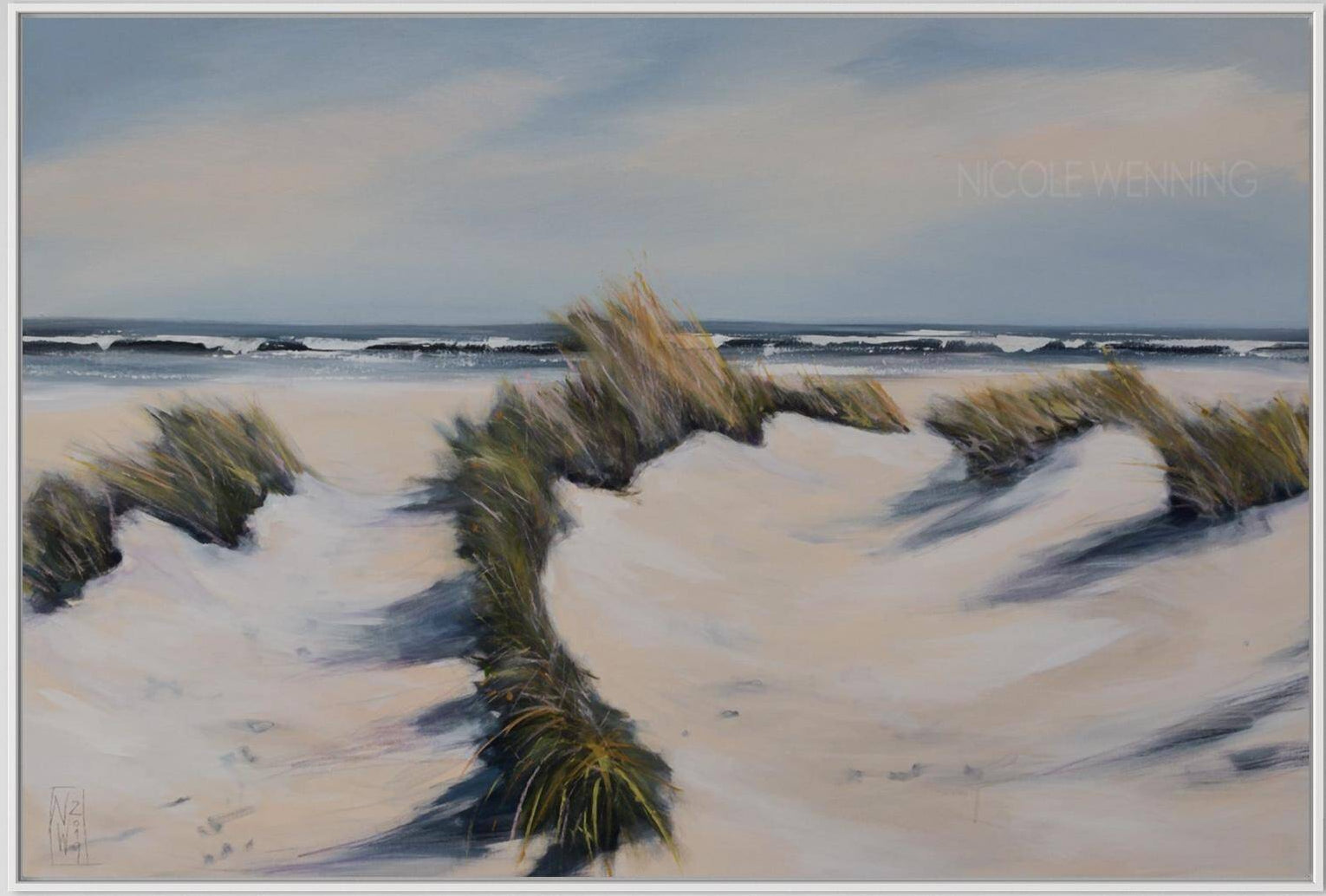 Düne gemalt von Nicole Wenning
