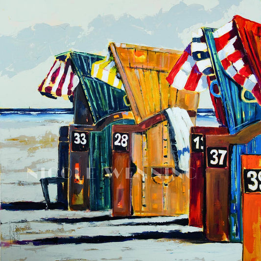 Strandkörbe am Nordstrand gemacht von Nicole Wenning