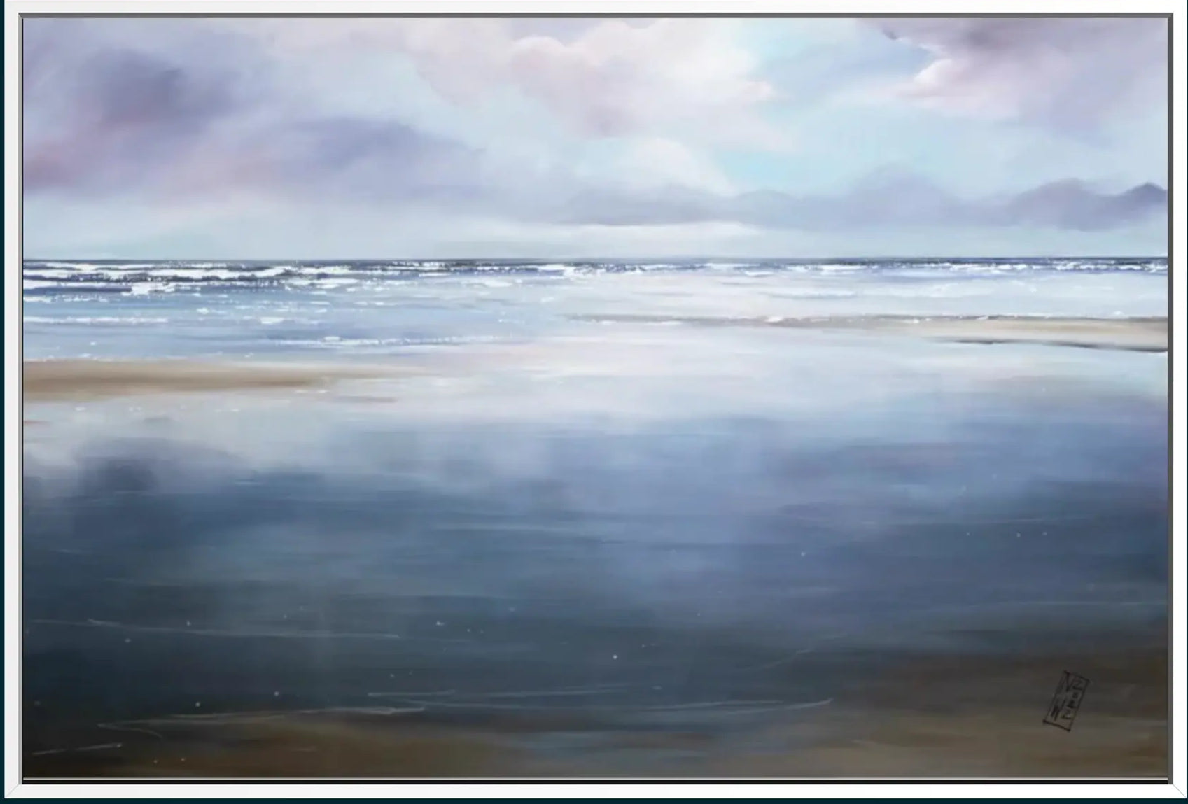 „Meeresstimmung“ Leinwanddruck von Nicole Wenning | Atelier am Meer