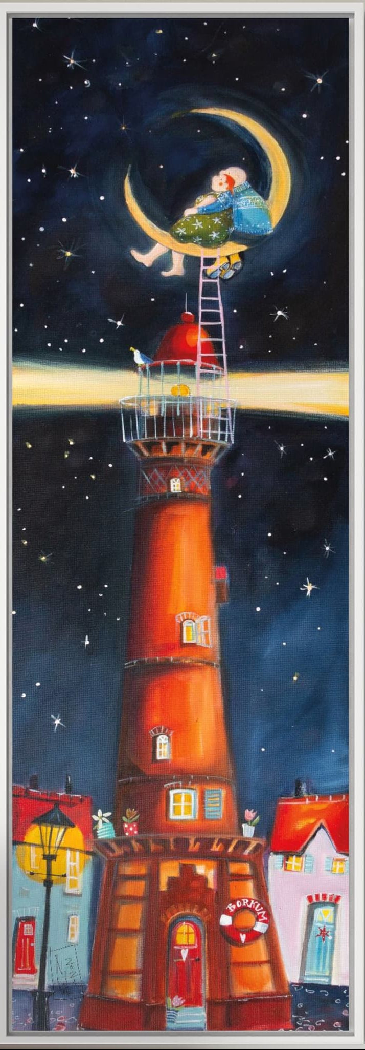 Neuer Leuchtturm in the Moon gemalt von Nicole Wenning