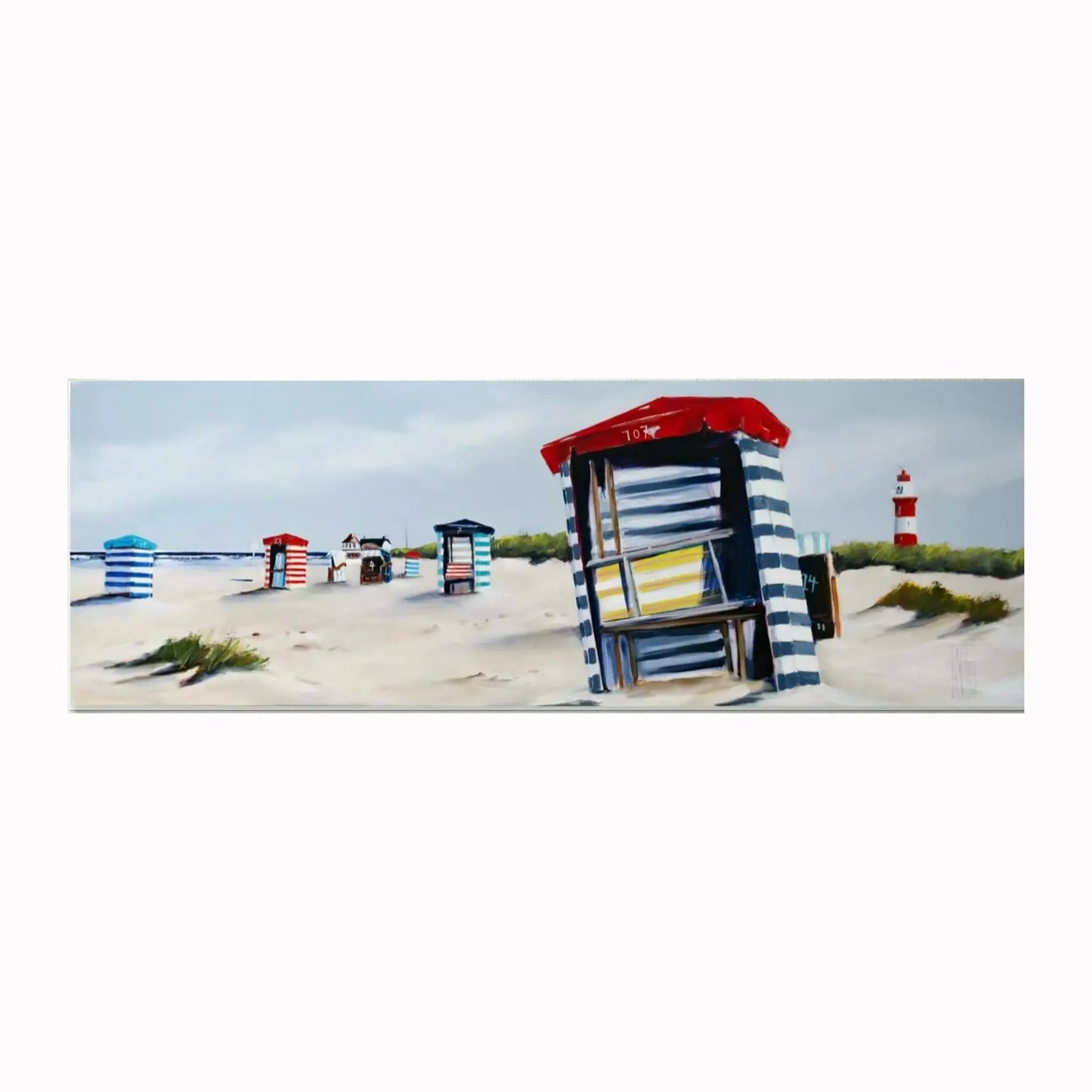 Maritimer Leinwanddruck - Nordsee-Kunst von Nicole Wenning