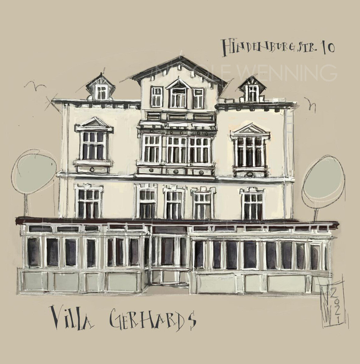 Villa Gerhards Borkum von Nicole Wenning