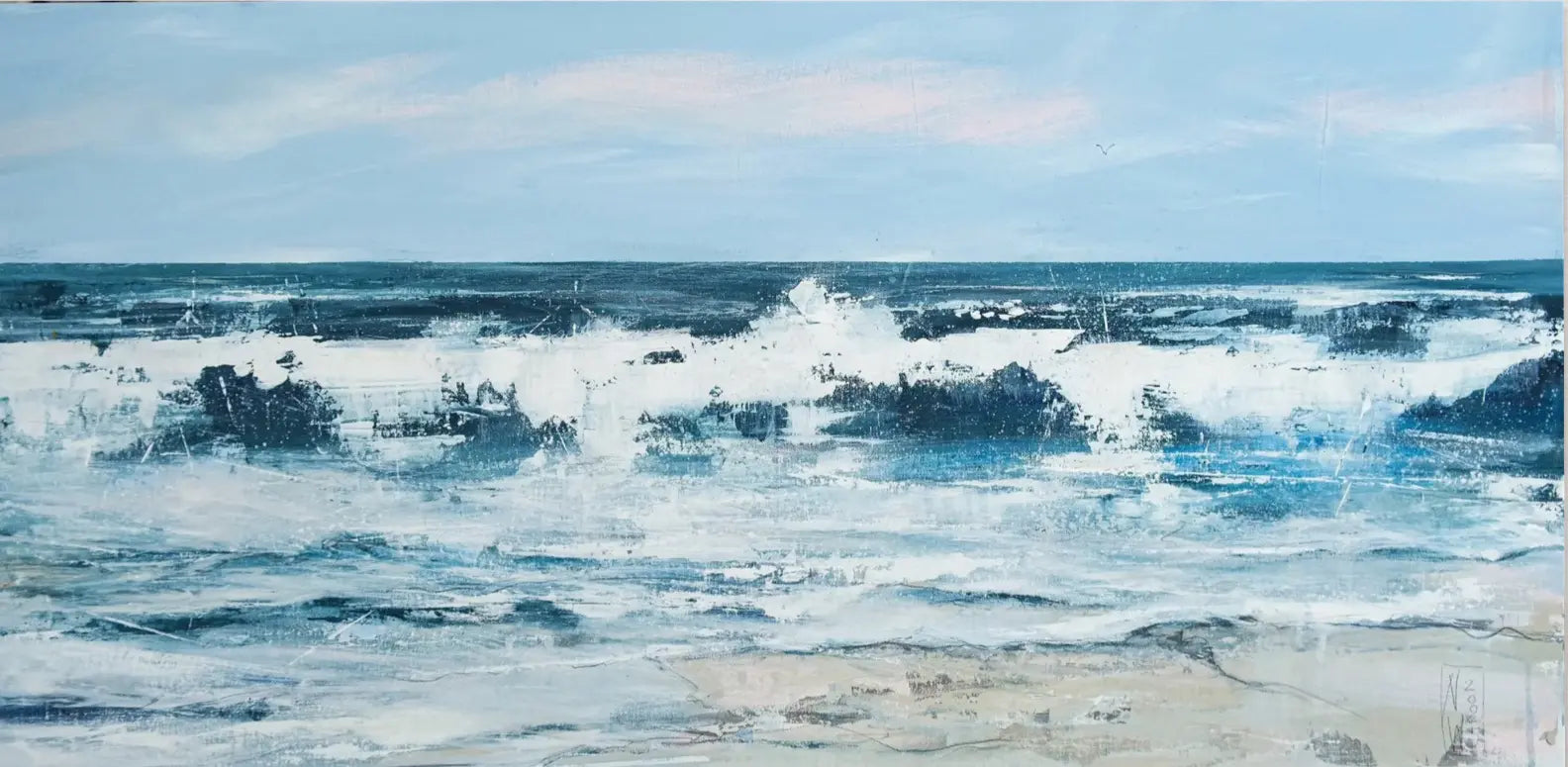 Maritimer Leinwanddruck - Nordsee-Kunst von Nicole Wenning