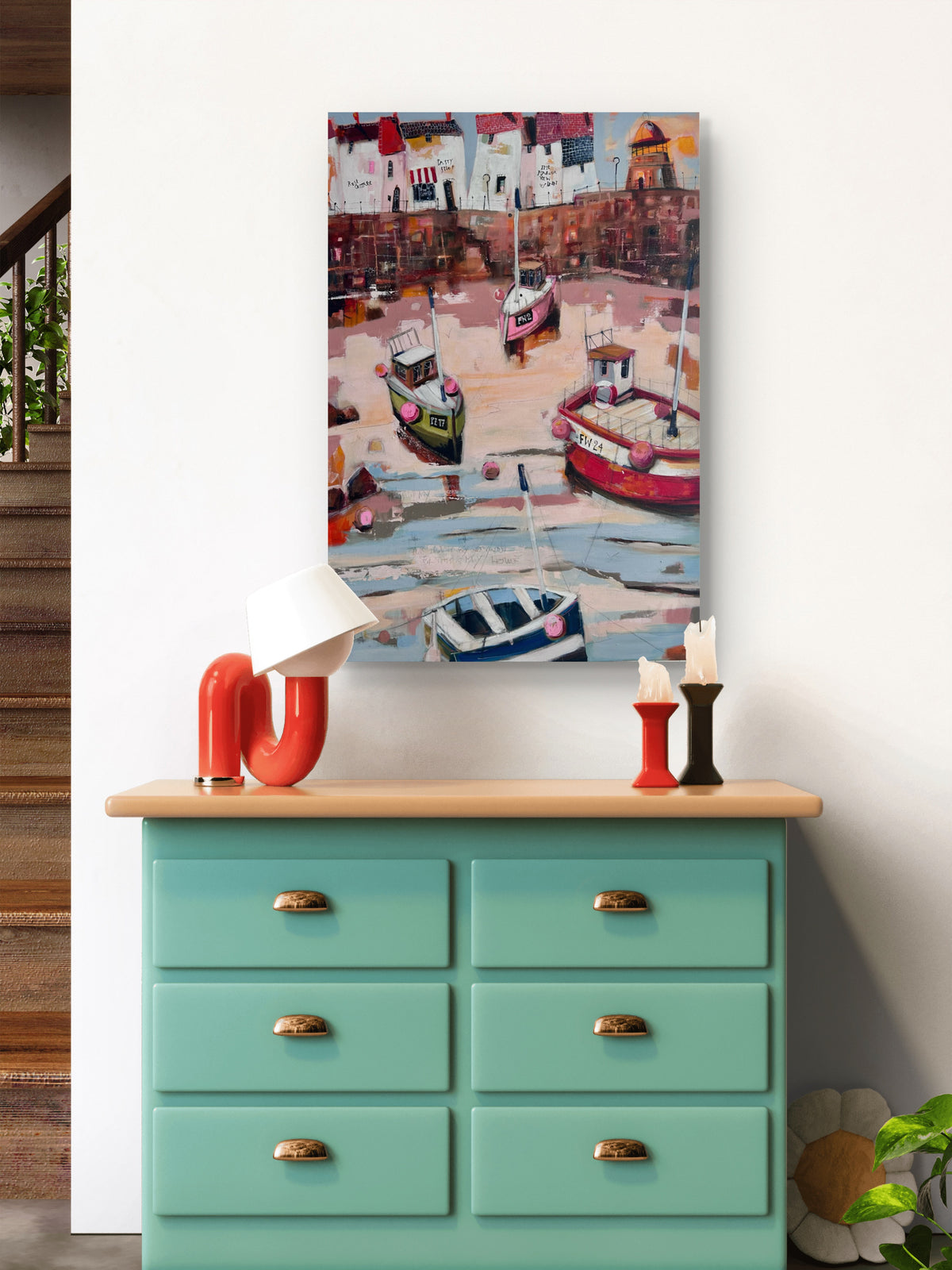 Cornwall Harbour – Original von Nicole Wenning