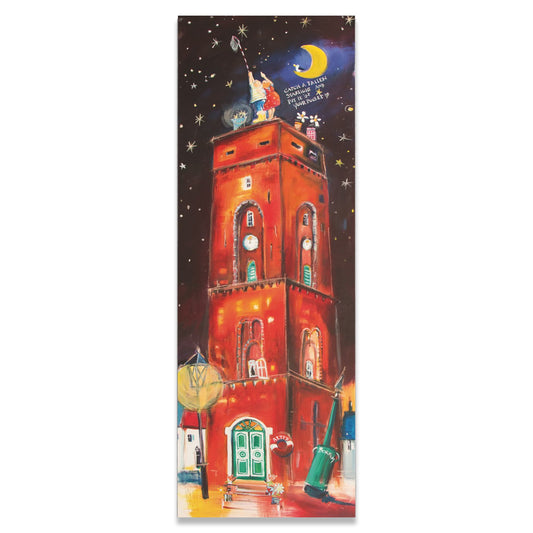 Der alte Turm Borkum Leinwanddruck auf Keilrahmen gemalt von Nicole Wenning