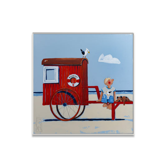 Sommer an der Promenade Fineartprint - Atelier am Meer