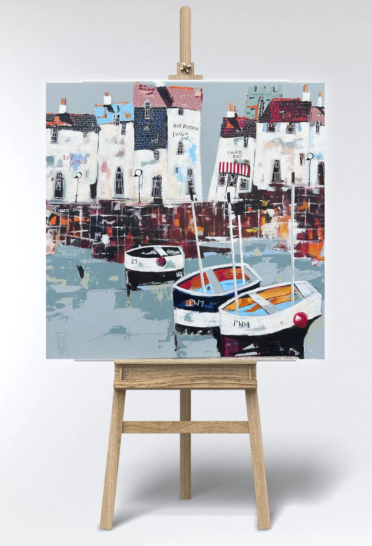 Cornish Harbour – Original von Nicole Wenning