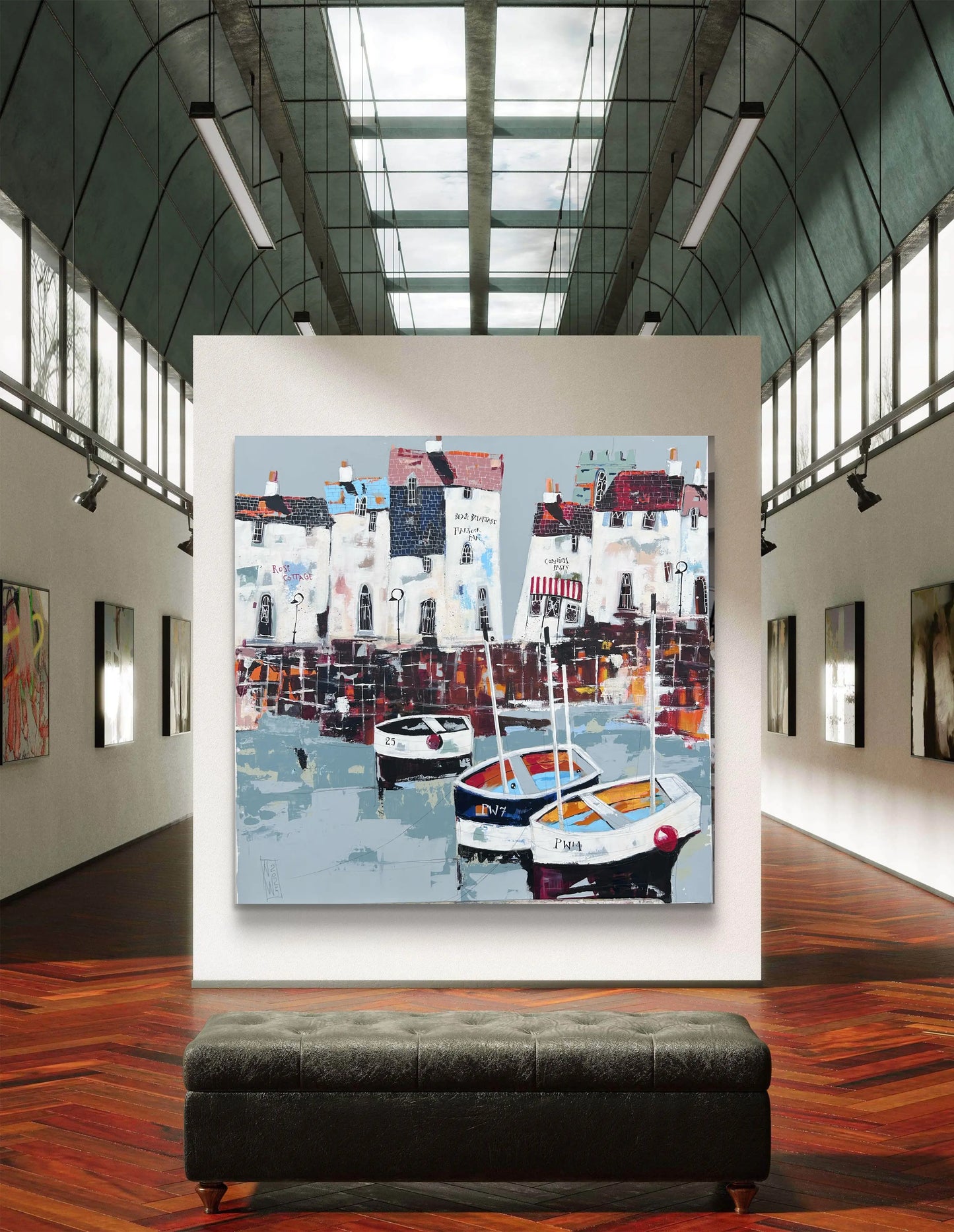 Cornish Harbour – Original von Nicole Wenning
