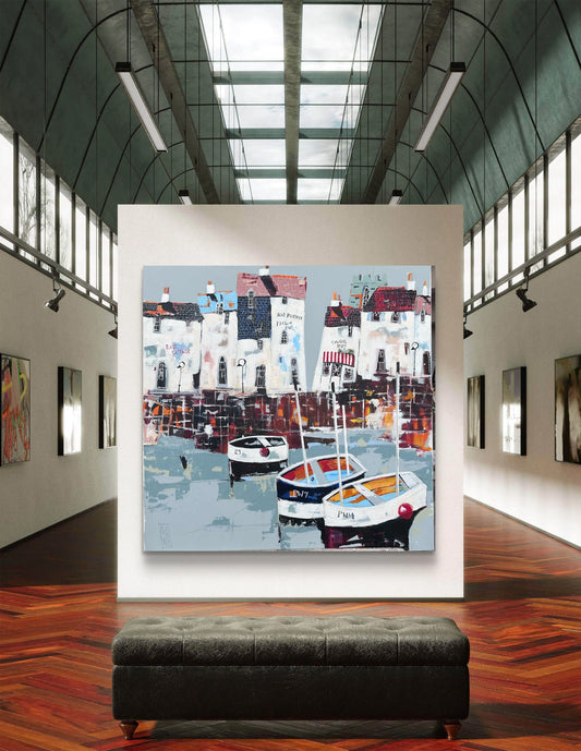 Cornish Harbour – Original von Nicole Wenning