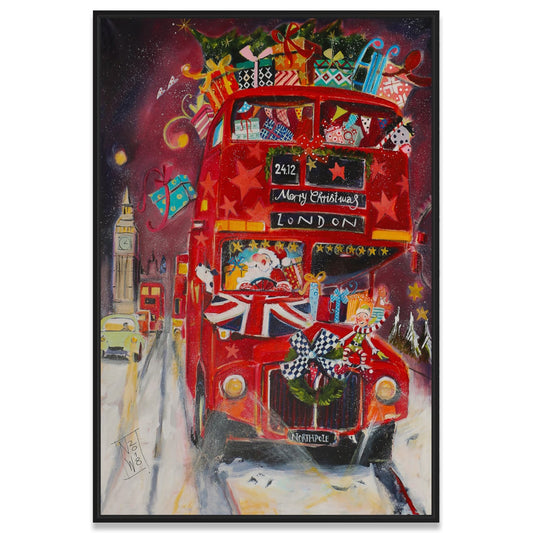 XMAS in London - Leinwanddruck auf Keilrahmen - Atelier am Meer