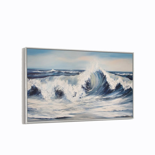 "Welle" – Leinwanddruck auf Keilrahmen - Atelier am Meer