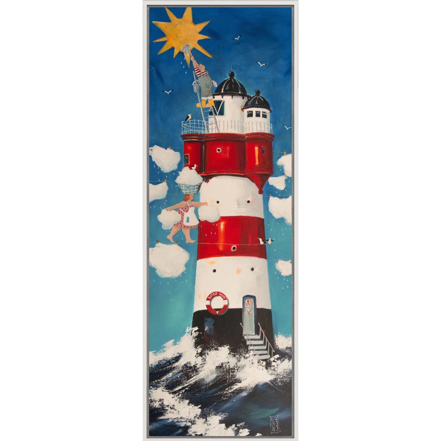 Roter Sand- -Leinwanddruck auf Keilrahmen - Atelier am Meer