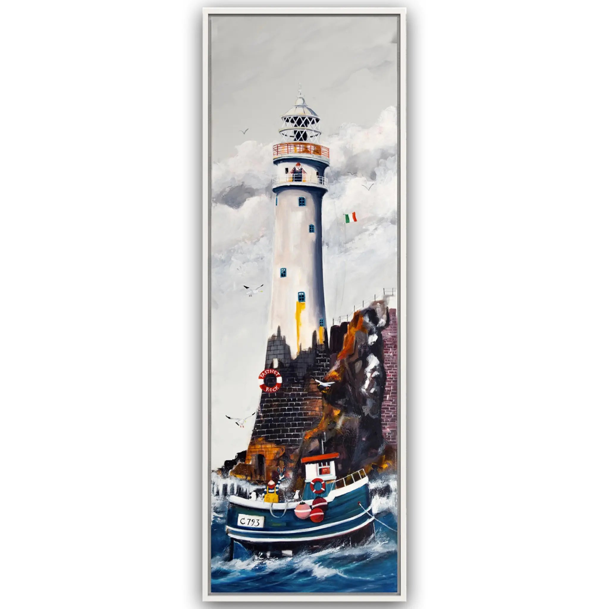 Leuchtturmkunst XL – handveredelte Leinwandbilder | Atelier am Meer