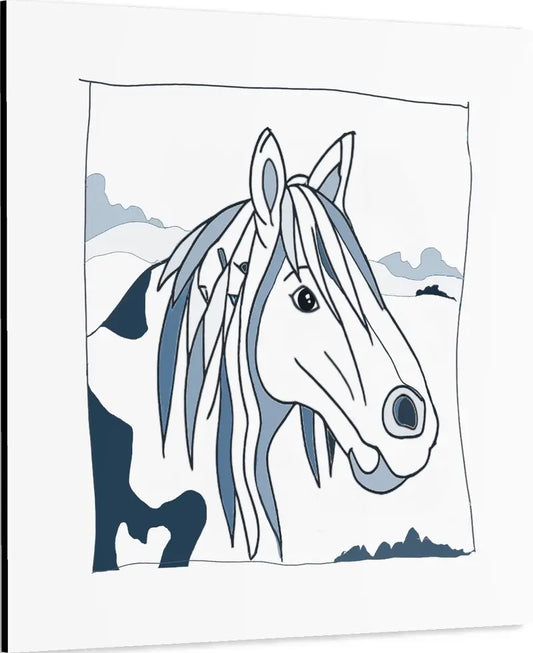 Pferd auf Leinwand zum Ausmalen