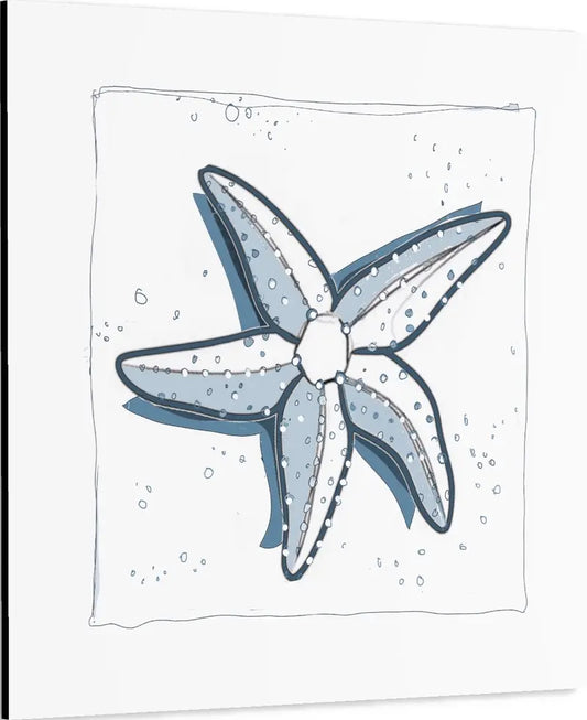 Seestern auf Leinwand zum Ausmalen