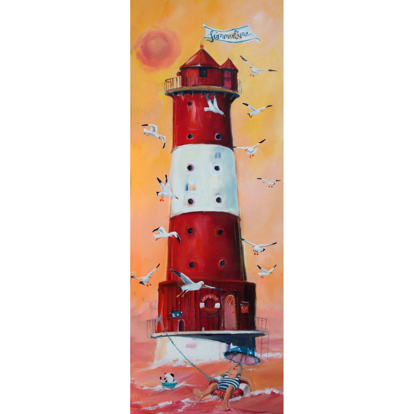 Leuchtturm, ArntGast gemalt von Nicole Wenning