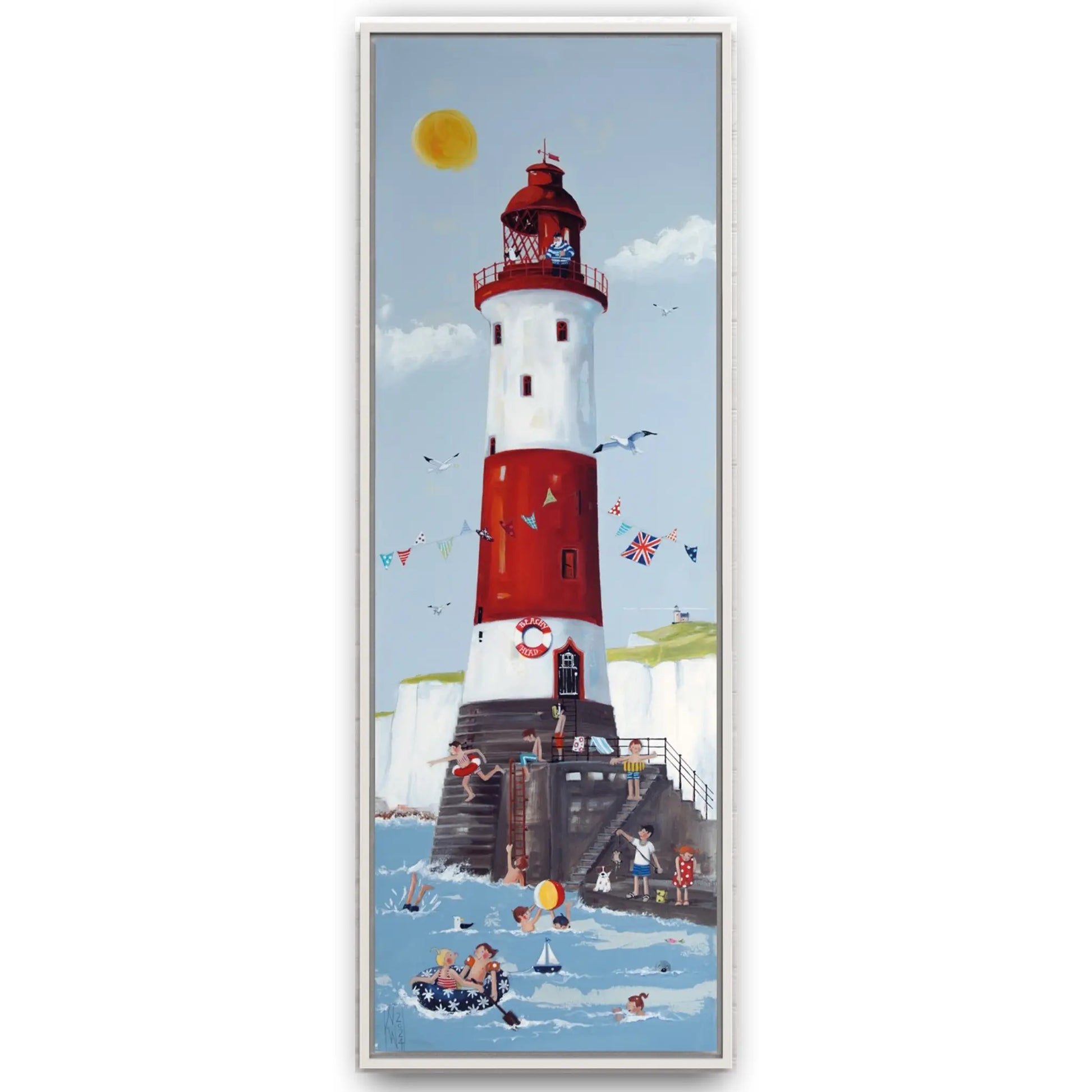 Beachy_Head Leuchtturm gemalt von Nicole Wenning