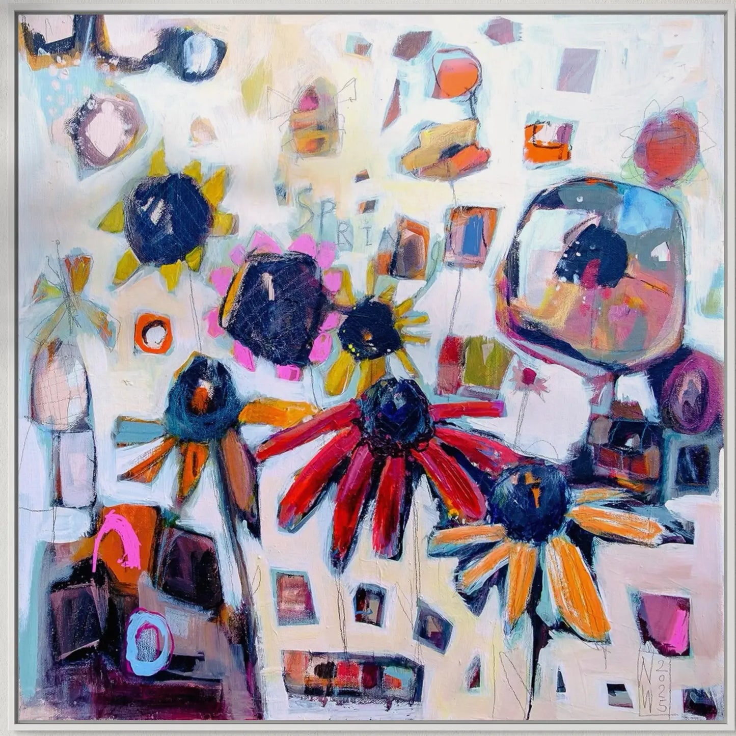 „Spring Inside“ – Leinwanddruck auf Keilrahmen von Nicole Wenning