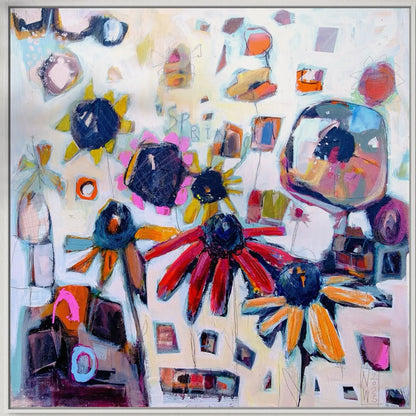 „Spring Inside“ – Leinwanddruck auf Keilrahmen von Nicole Wenning