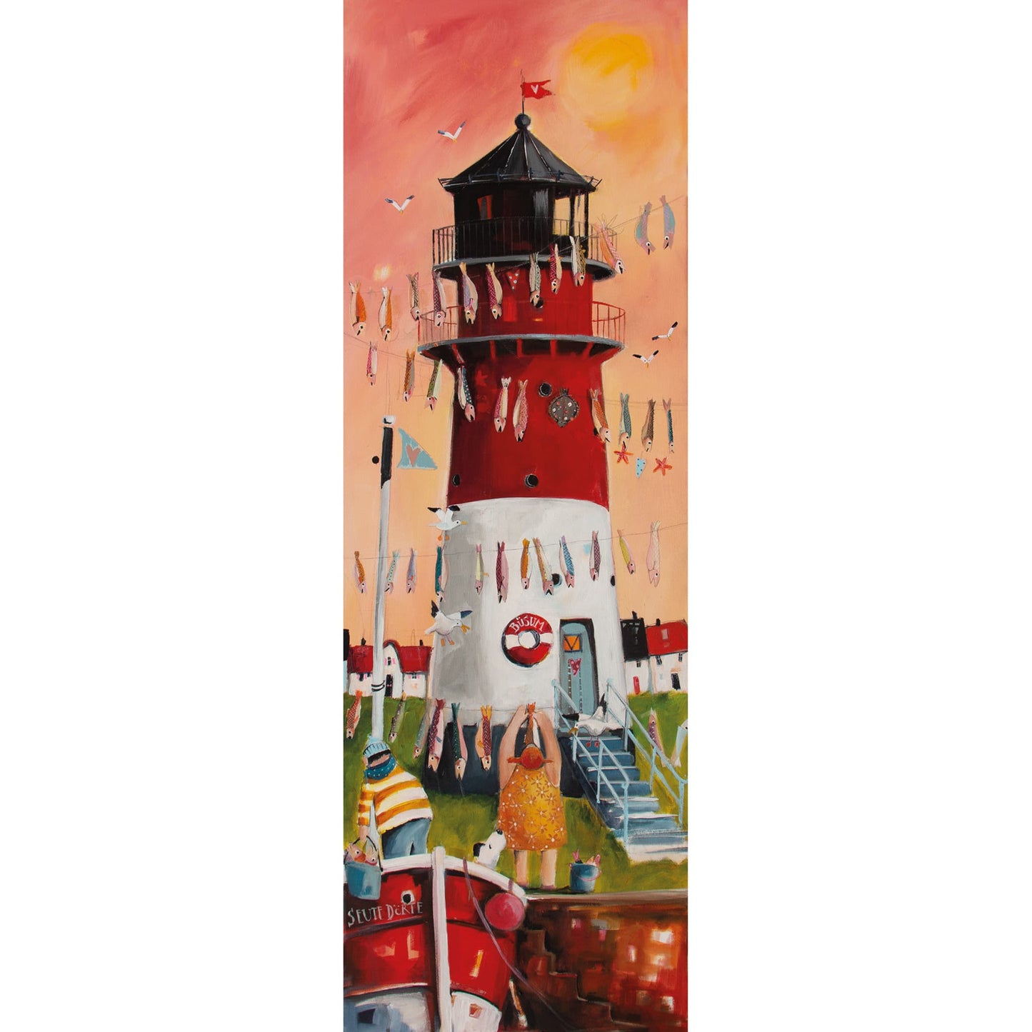  Buesumer Leuchtturm von Nicole Wenning gemalt