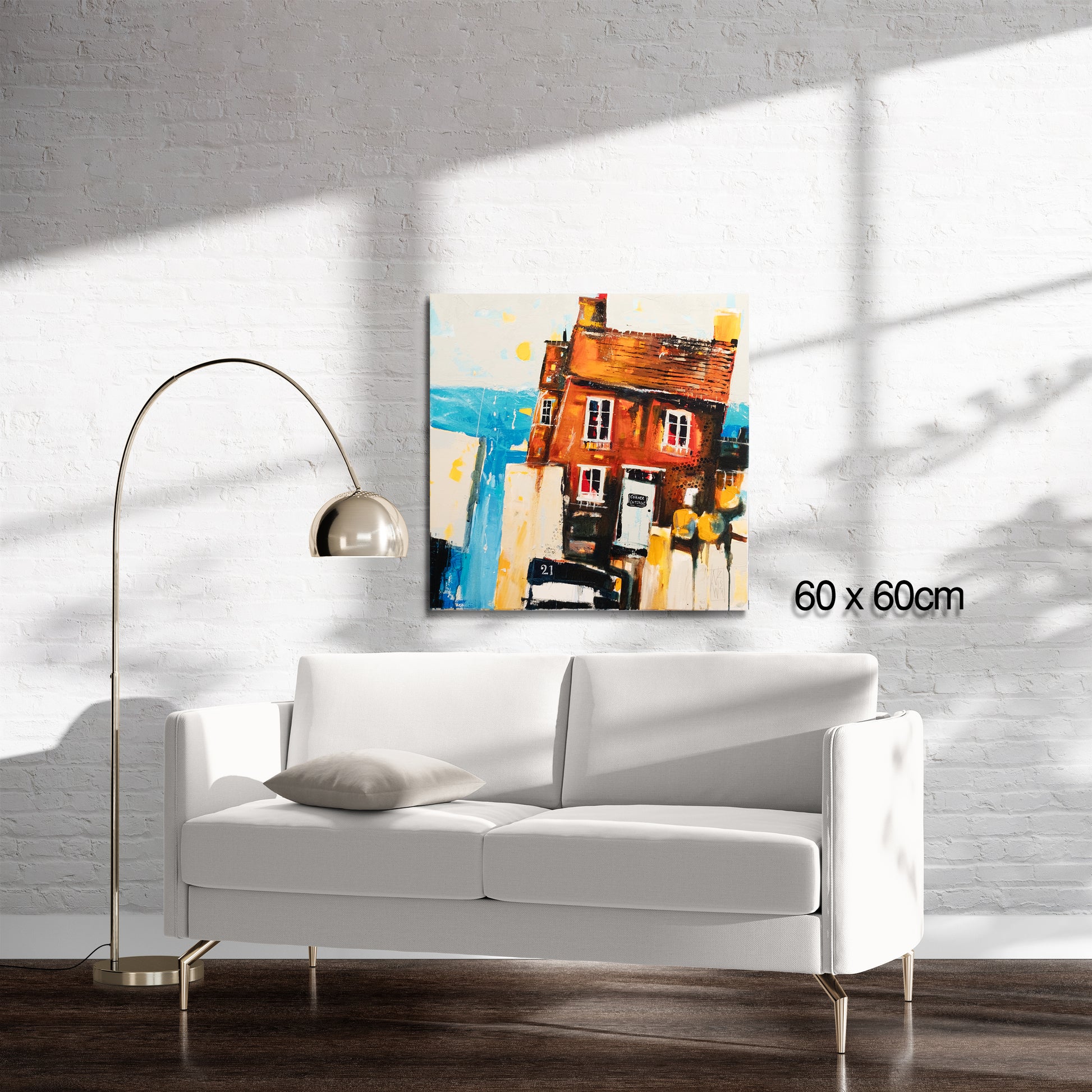 Corner Cottage, Original von Nicole Wenning Atelier am Meer Borkum