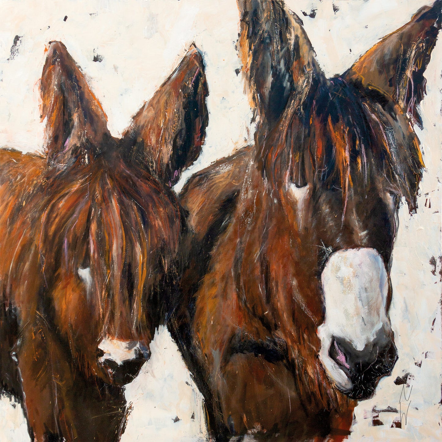 Portu Esel gemalt von Nicole Wenning