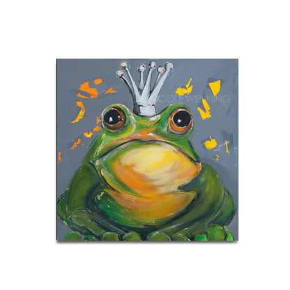 Der Froschkönig Leinwanddruck auf Keilrahmen von Nicole Wenning Atelier am Meer Borkum