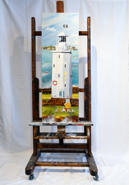 Der Leuchtturm Godrevey original von Nicole Wenning Atelier am Meer Borkum