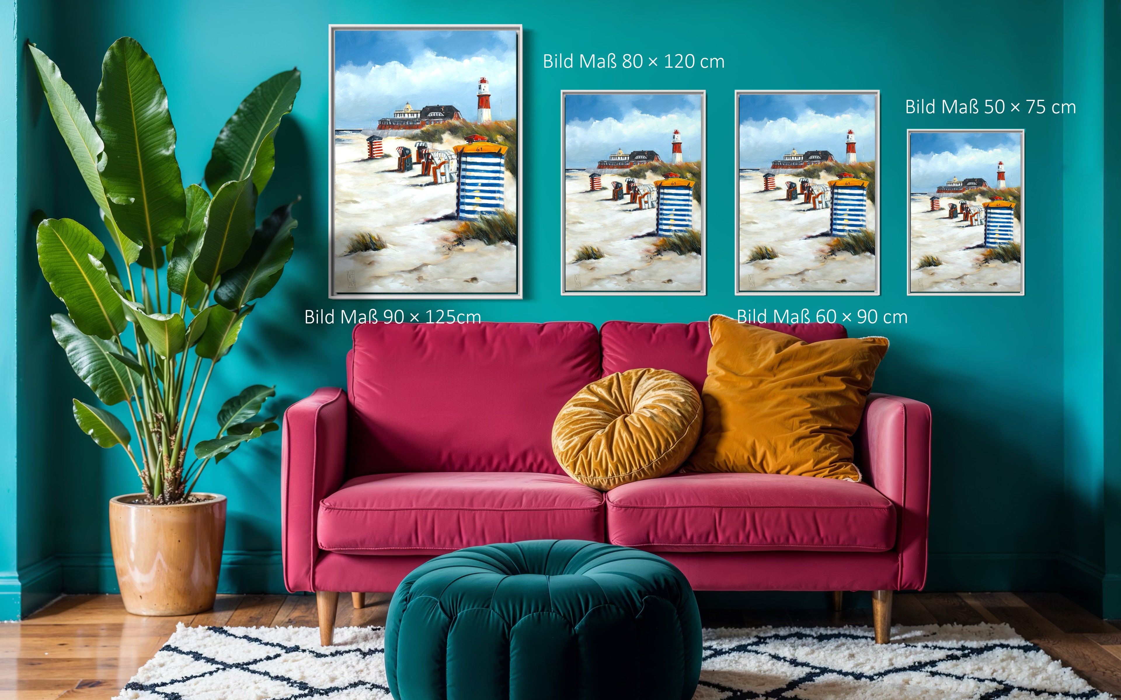 Maritimer Leinwanddruck  - Nordsee-Kunst von Nicole Wenning