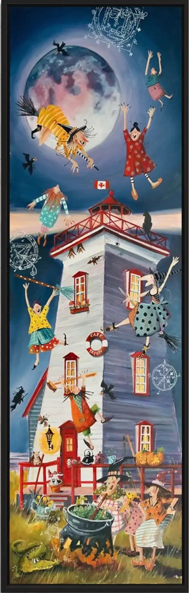 Hexentanz am Cape Tryon- Leinwanddruck auf Keilrahmen - Atelier am Meer 