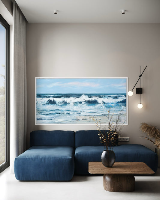 Maritimer Leinwanddruck  - Nordsee-Kunst von Nicole Wenning