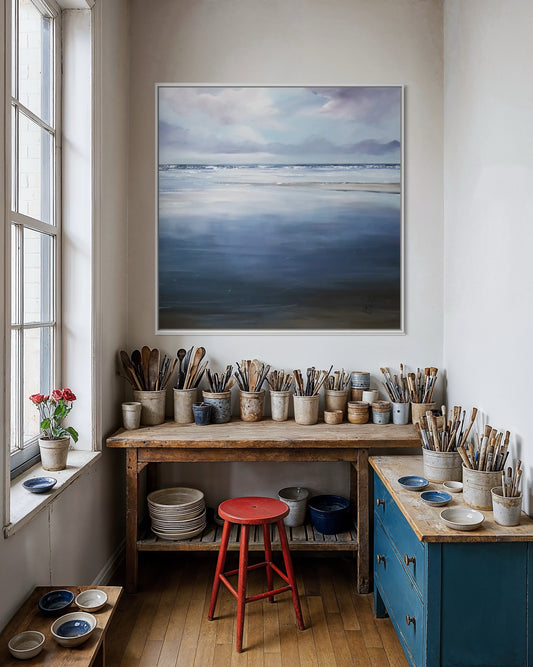 Maritimer Leinwanddruck  - Nordsee-Kunst von Nicole Wenning