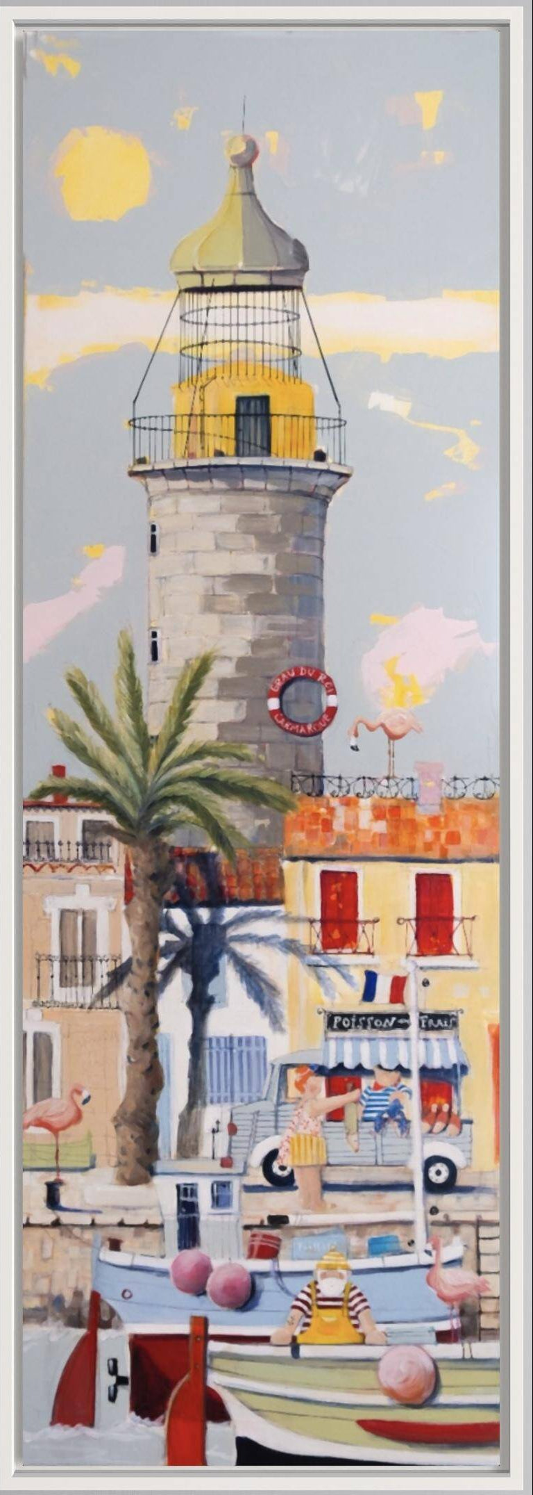 Leuchtturm Le Grau-du-Roi - Leinwanddruck auf Keilrahmen - Atelier am Meer 
