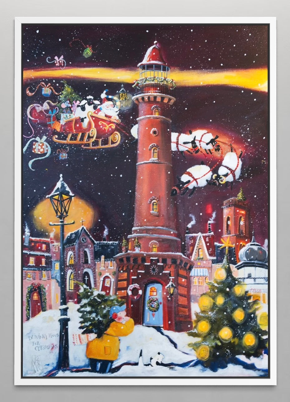 Borkumer neuer Leuchtturm zur Weihnacht