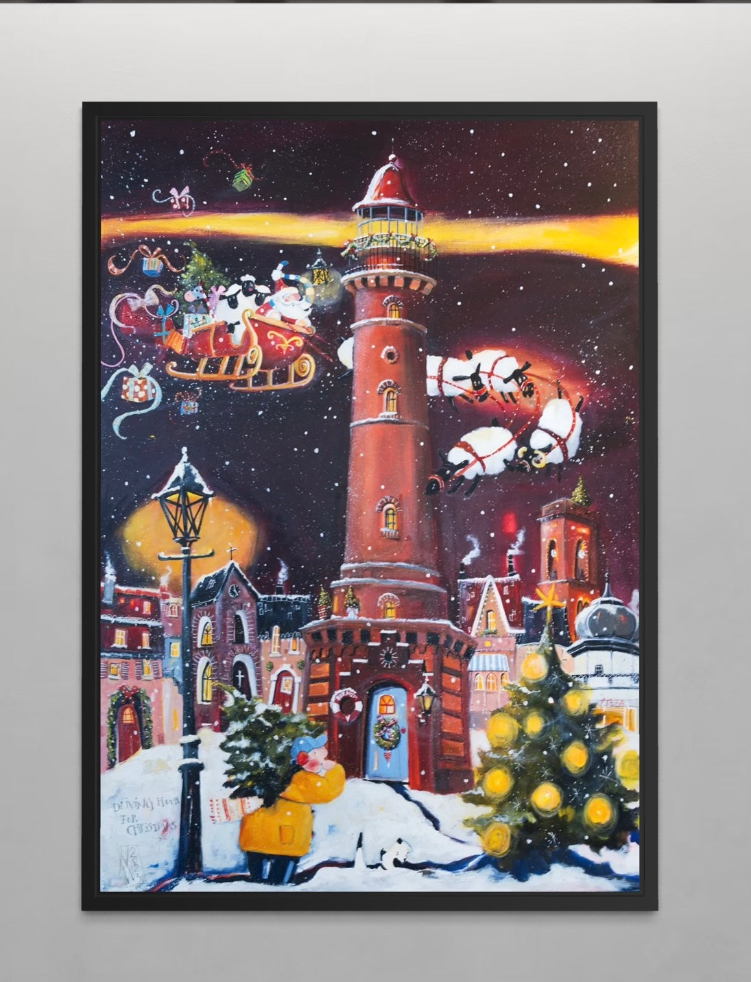 Borkumer neuer Leuchtturm zur Weihnacht