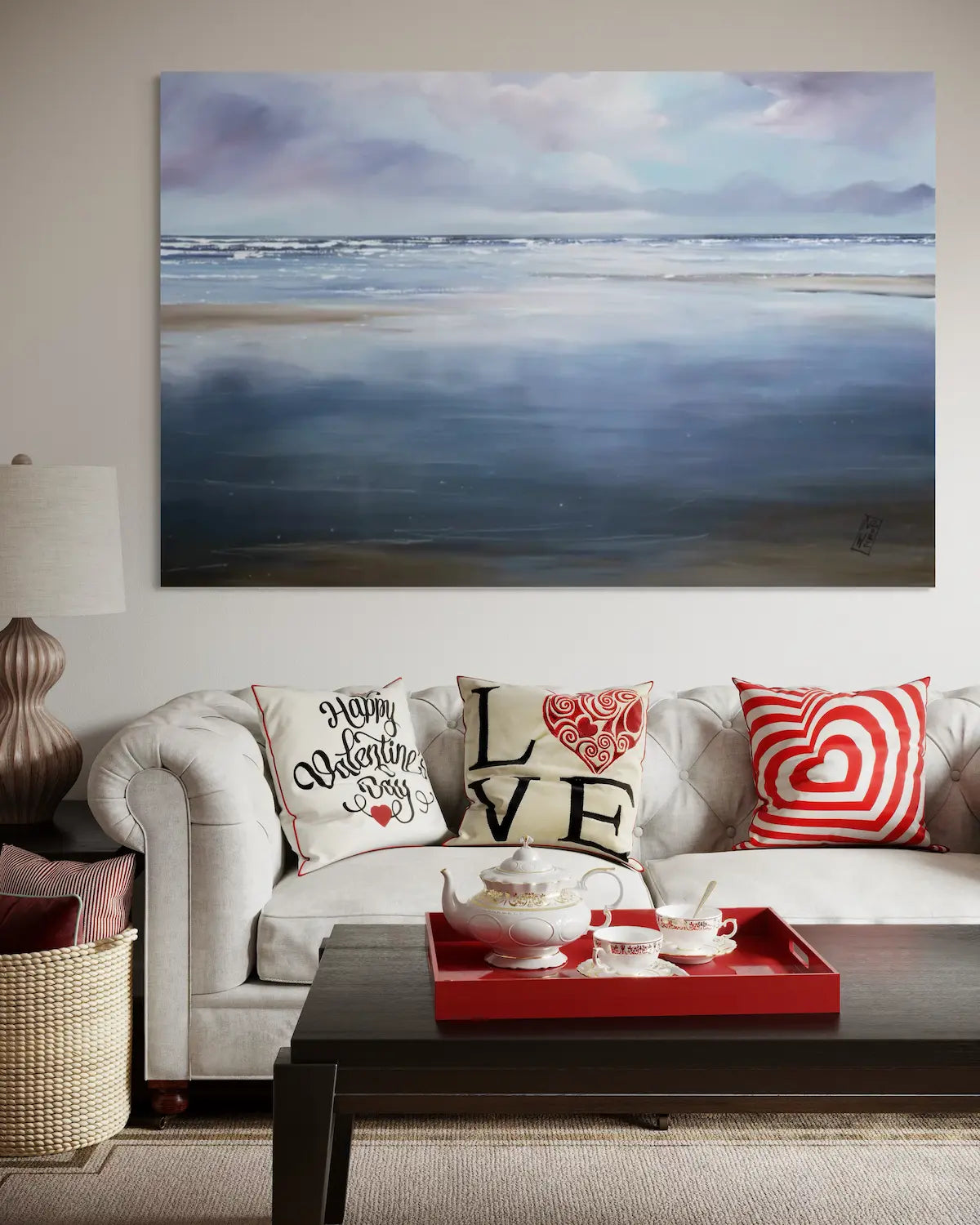 „Meeresstimmung“ Leinwanddruck von Nicole Wenning | Atelier am Meer