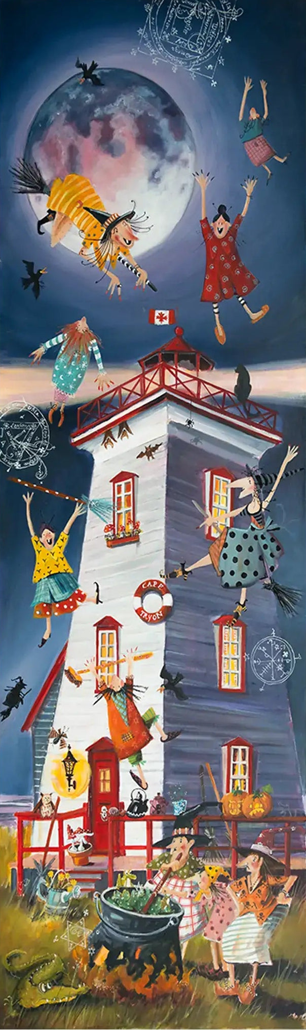 Hexentanz am Cape Tryon- Leinwanddruck auf Keilrahmen - Atelier am Meer 