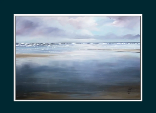 Meeresstimmung · Nicole WenningLeinwanddruck mit exklusiver Handveredelung