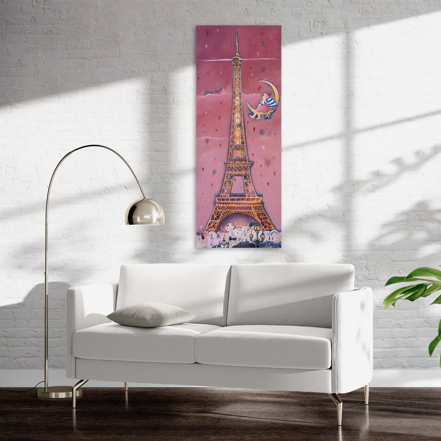 Pariser Eiffelturm gemalt von Nicole Wenning Atelier am Meer Borkum