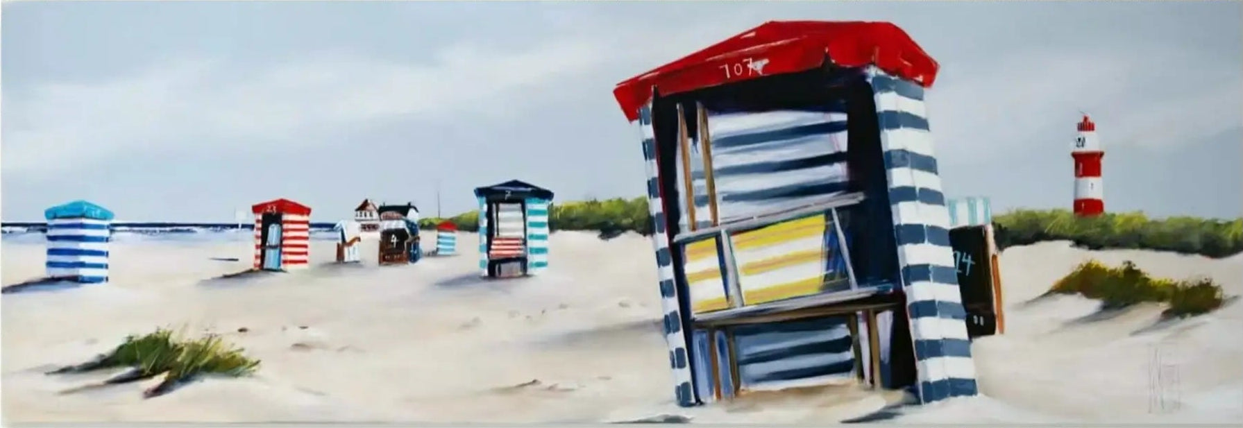 Maritimer Leinwanddruck  - Nordsee-Kunst von Nicole Wenning