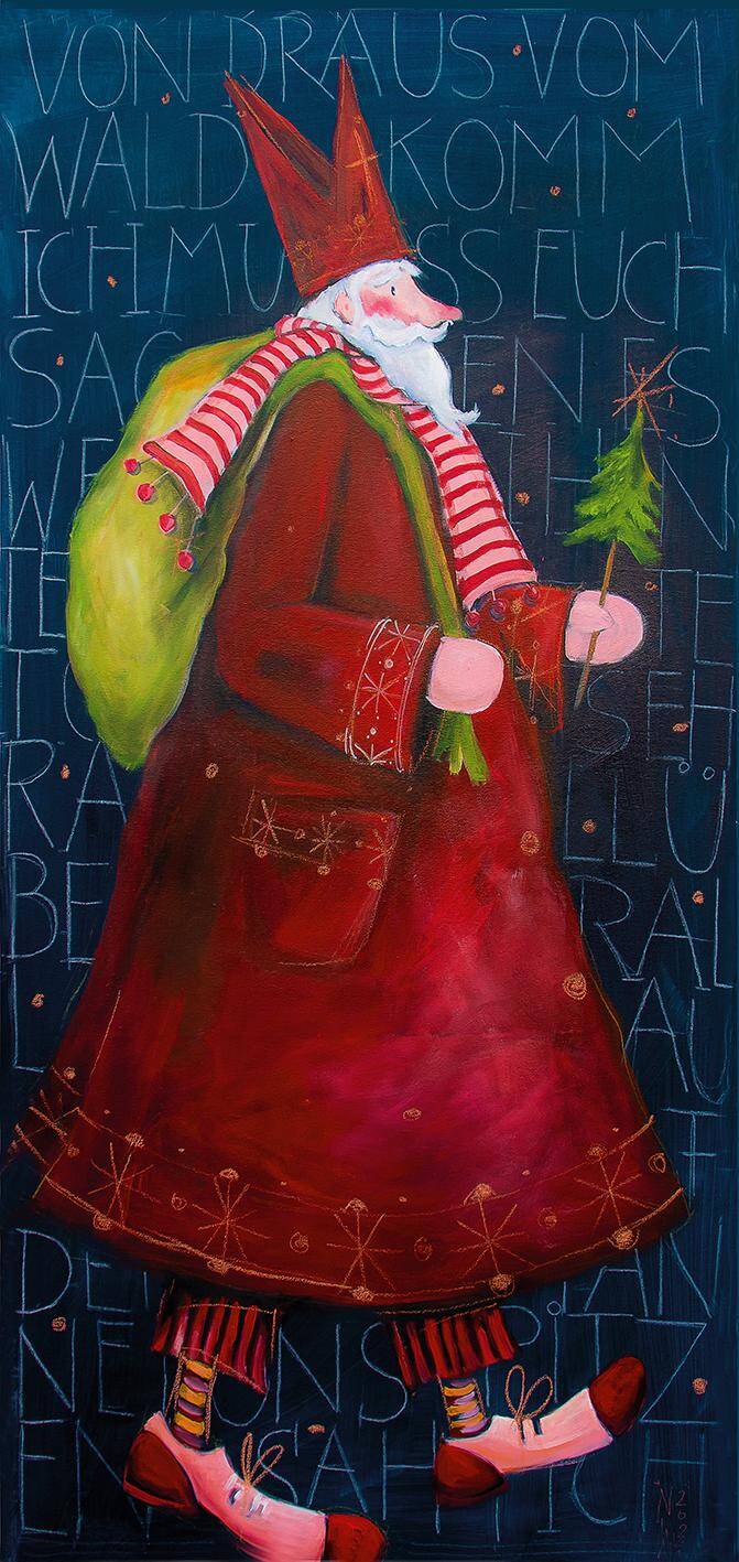 Nikolaus - Leinwanddruck auf Keilrahmen - Atelier am Meer 