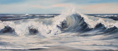 Welle gemalt von Nicole Wenning