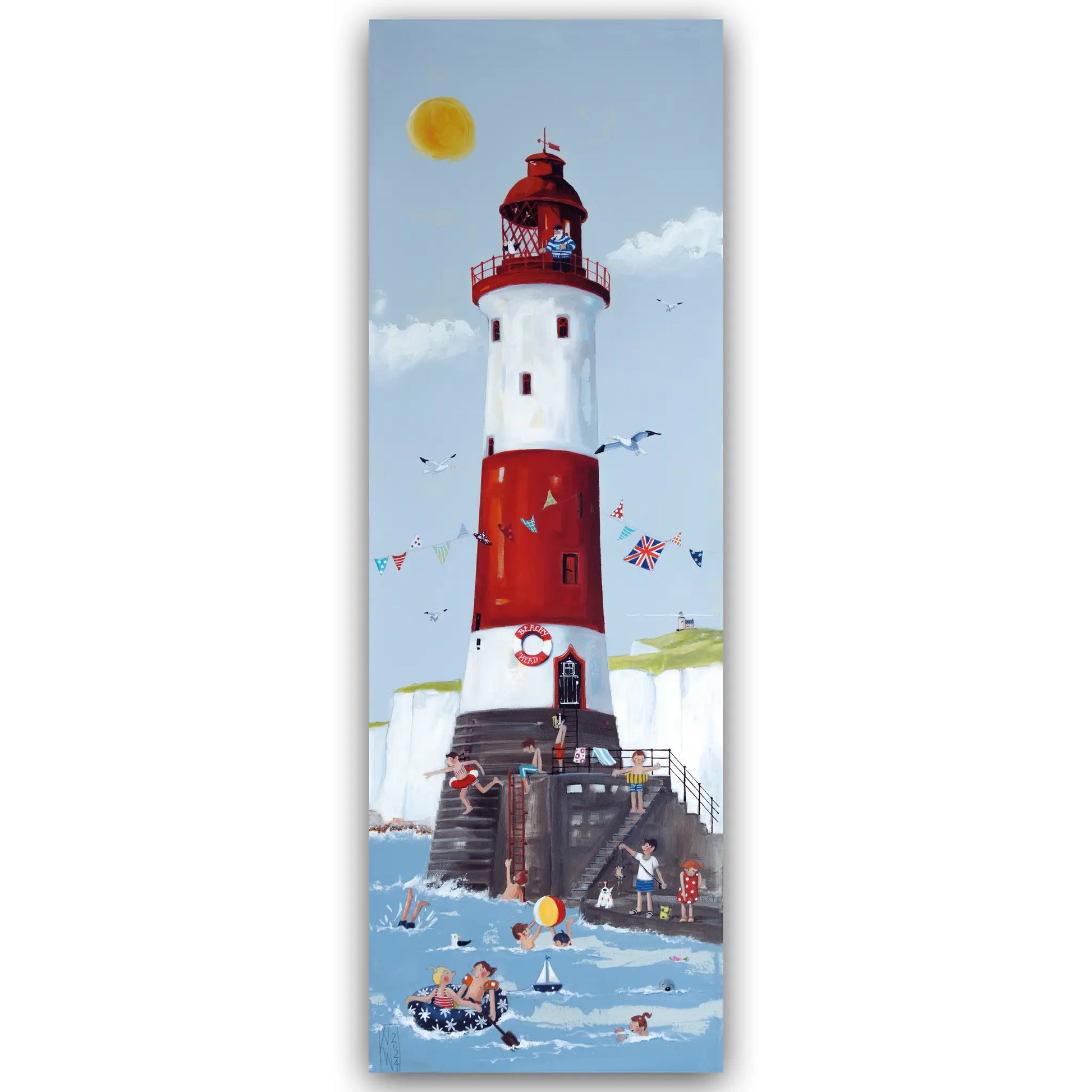 Beachy_Head Leuchtturm gemalt von Nicole Wenning