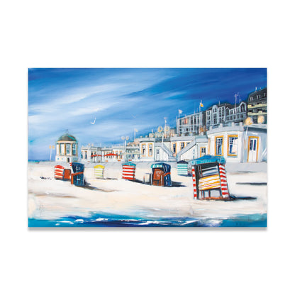 Borkum Promenade Leinwanddruck/Canvas Print - 100×150 cm
