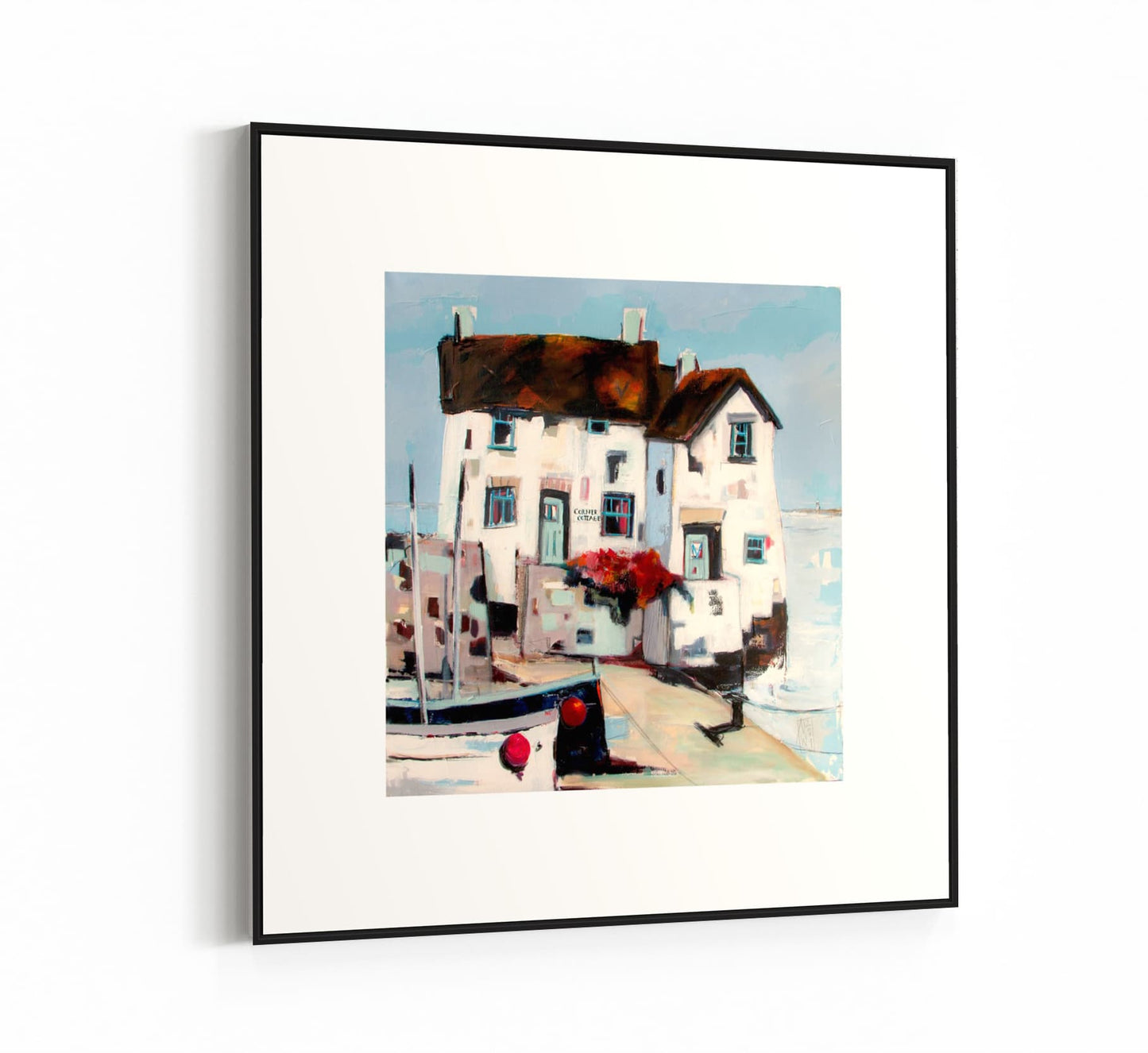 Corner Cottage, feinart Print von Nicole Benning