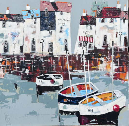 Cornish Harbour – Original von Nicole Wenning